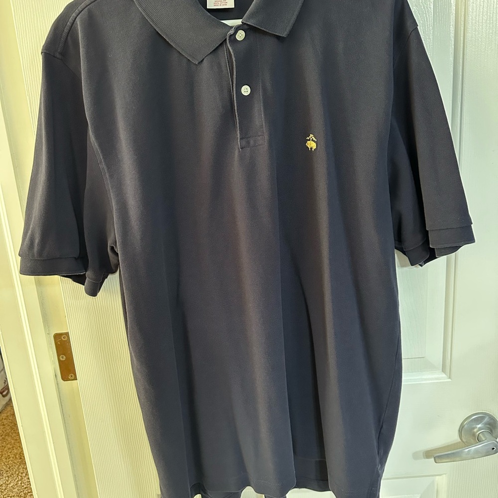Men's Brooks Brothers XL Navy Polo Shirt EUC